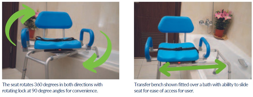 Bath Transfer Bench & Rotating Seat