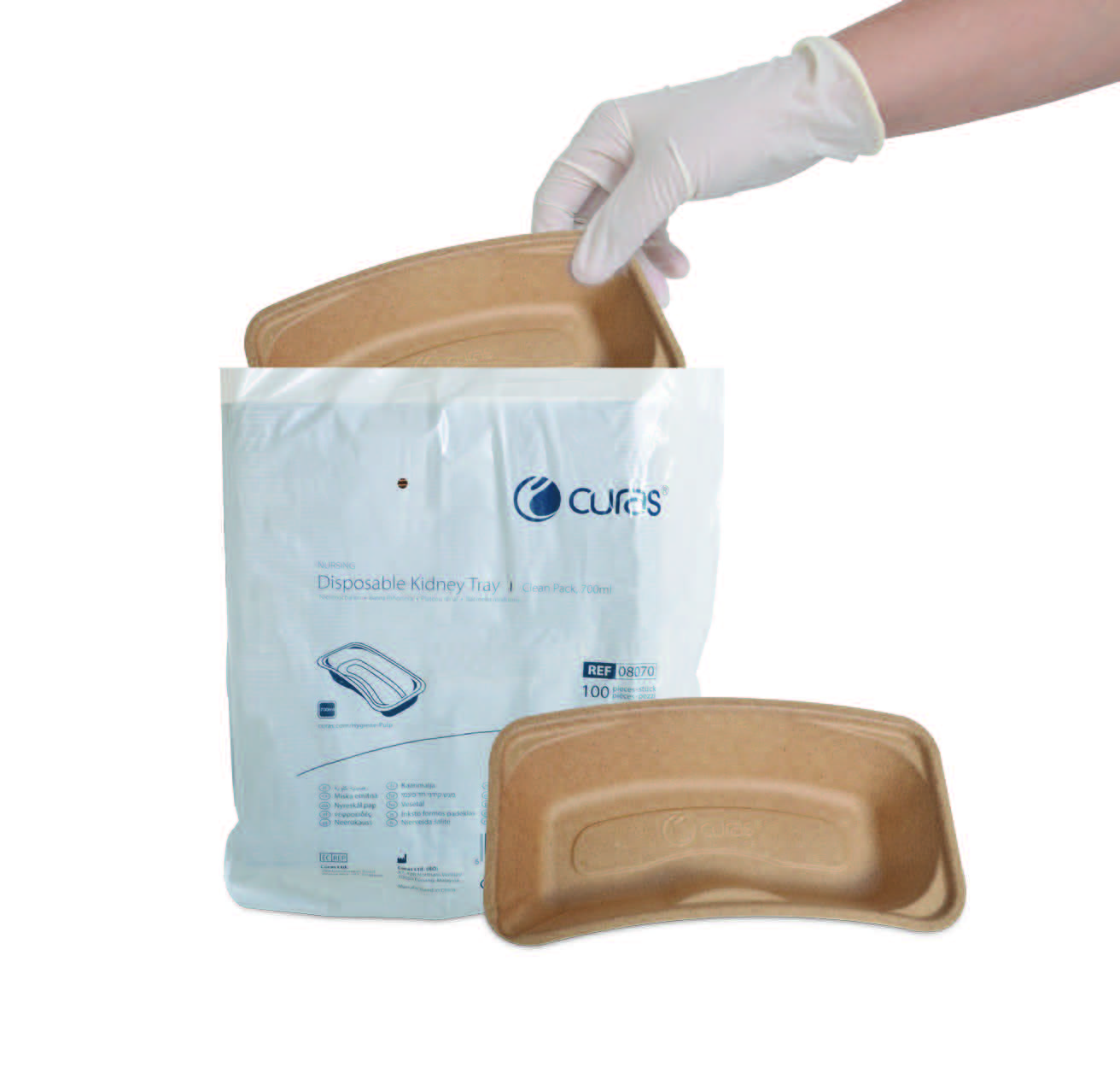 Curas Disposable Kidney Tray 700ml Carton 450