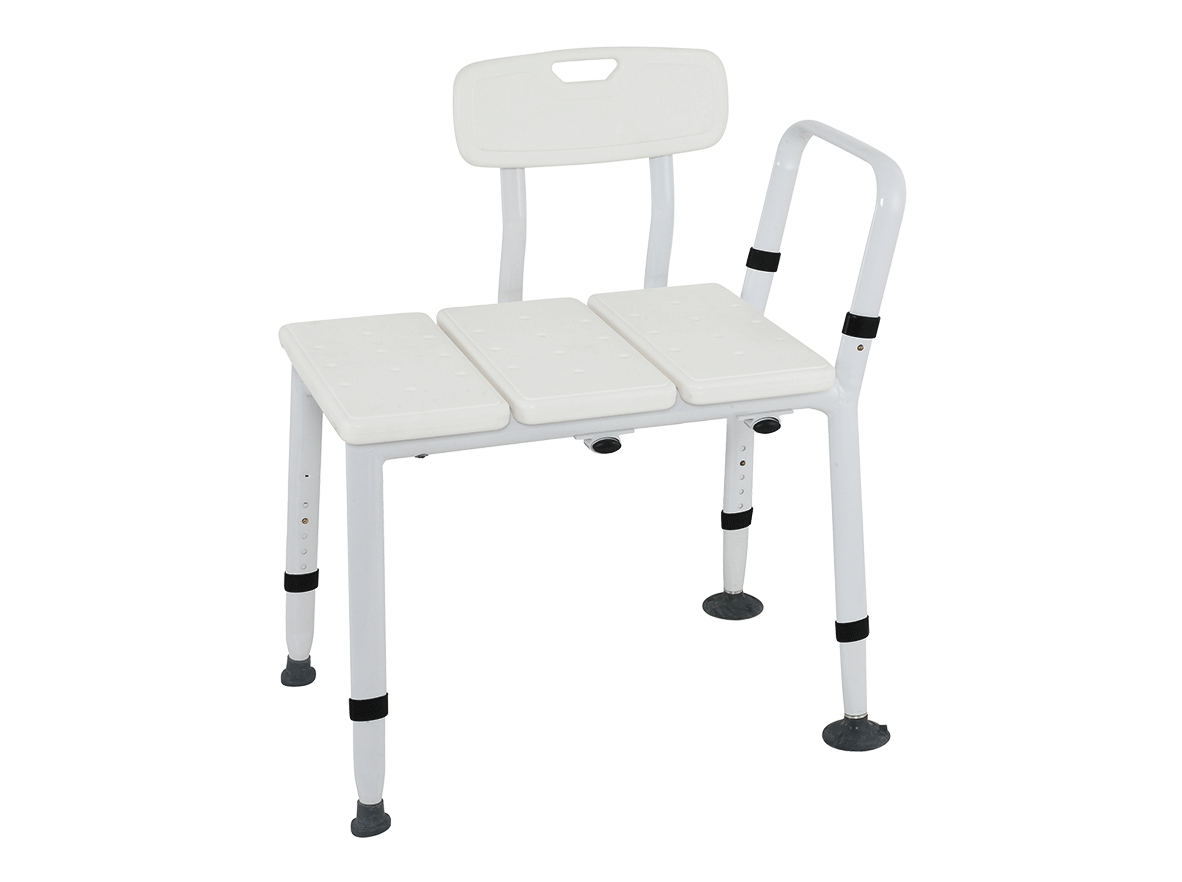 Tub transfer top bench leg extensions