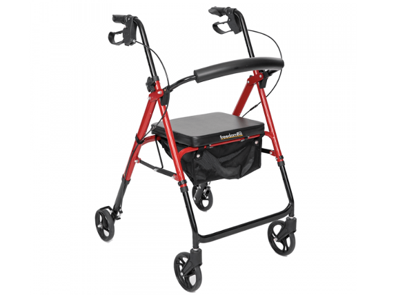 Freedom Quad Walker / Rollator BRO 201 A 8" Wheels