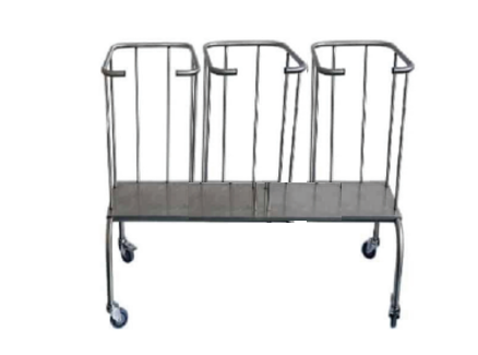 Triple OHS Soiled Linen Trolley