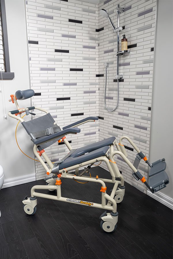 ShowerBuddy Roll-in Tilt Shower Commode