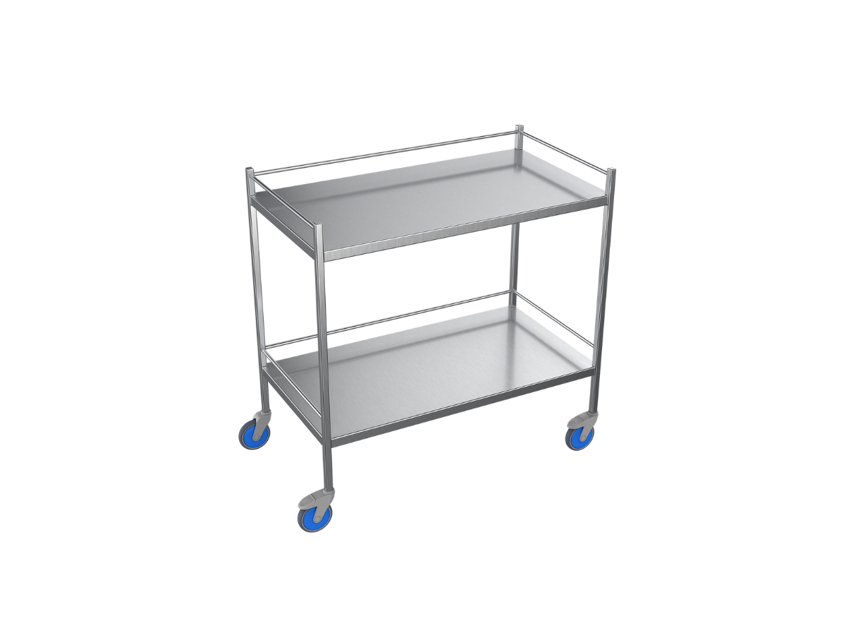 Nimble Instrument Trolley 900x490x970mm with Rails