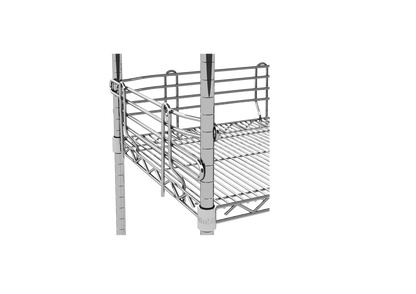 Nimble Mobile Wire Shelving Unit with Ledges