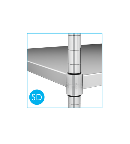 Nimble Static Wire Shelving Unit 4 Shelves