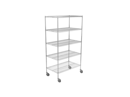Nimble Mobile Wire Shelving Unit 5 Shelves