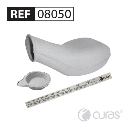 Disposable Urine Bottle Round 1L with Lid