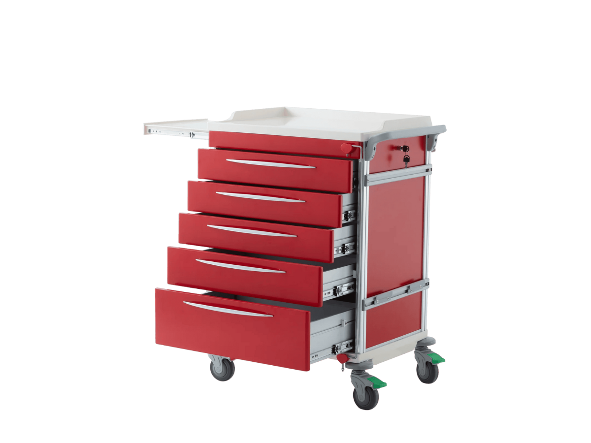 Emergency Trolley - Red Cart