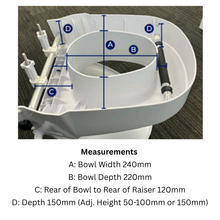 Toilet Seat Raiser with Handles