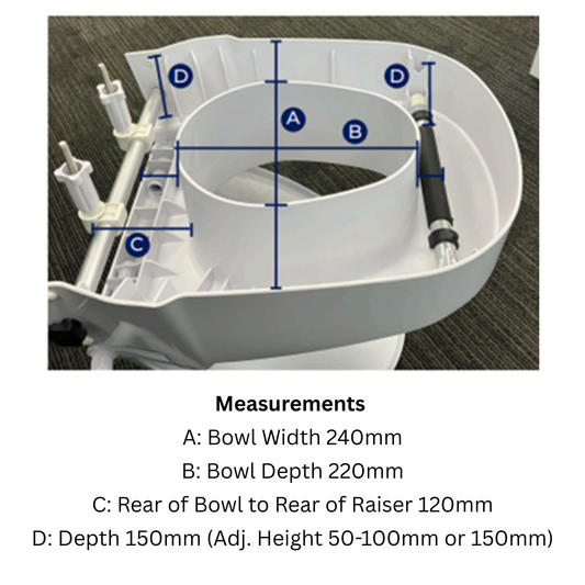 Toilet Seat Raiser with Handles