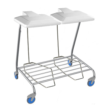 Nimble Linen Skip With Foot Operated Lid