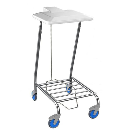 Nimble Linen Skip With Foot Operated Lid