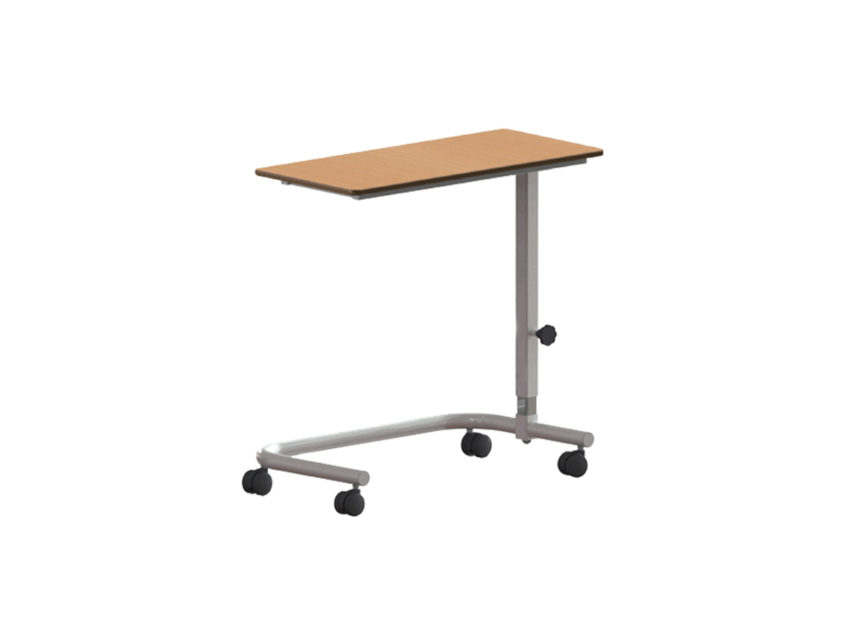 Beech top budget overbed table