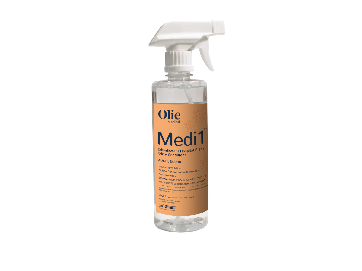 Medi1 Hospital Grade Surface Disinfectant & Cleaner 500ml Spray
