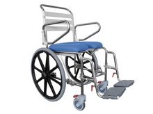 Maxi Mobile Shower Commode Self-propelled with swingaway footrests