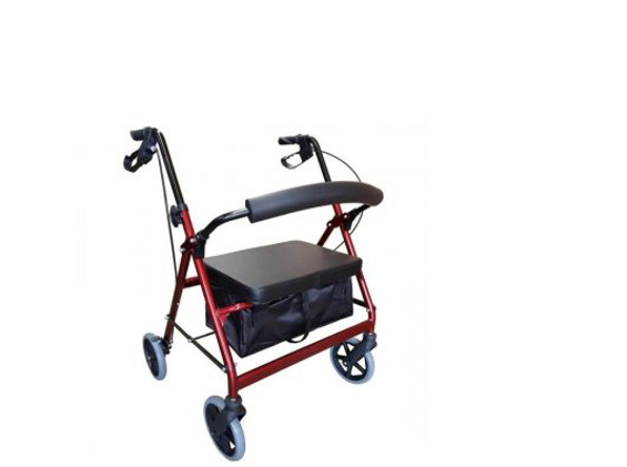 Genesis 3 Rollator / Walker Extra Wide Red