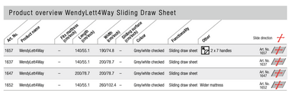WendyLett4Way Sliding Draw Sheet