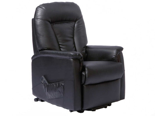 Montreal Leather Recliner Lift Chair - Black